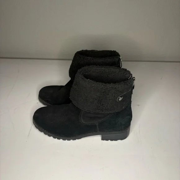 Bjorndal Black Ankle Boots with Fold-Over Cuff - Picture 3 of 7